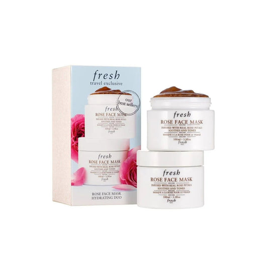 Fresh Duo Set, Fresh, Rose, Beruhigend & Tonisierend, Crememaske, Für das Gesicht, 2 stk, 100 ml Regular