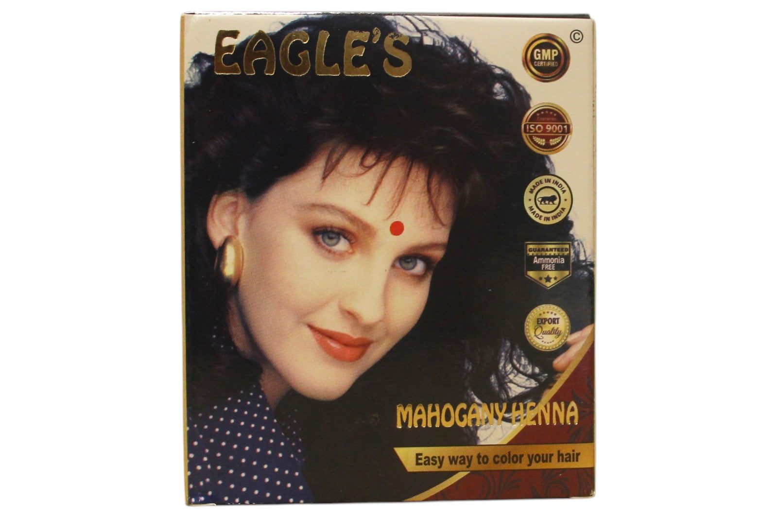Eagles Henna Haarfarbe Mahagoni Set mit 6 x 10 g