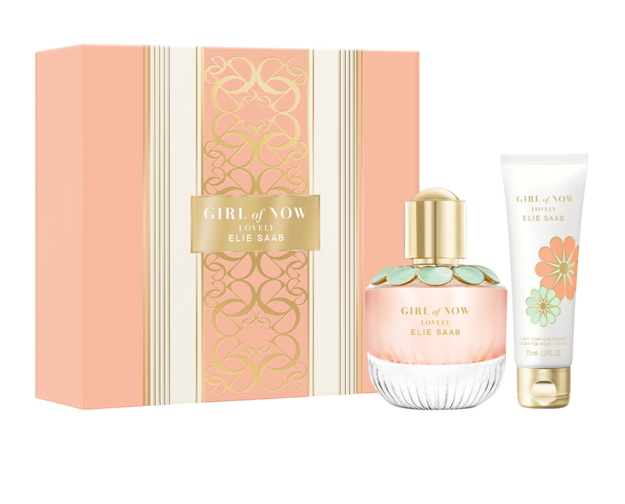 Elie Saab Girl of Now Lovely Geschenkset mit Eau de Parfum 50 ml und Body Lotion 75 ml