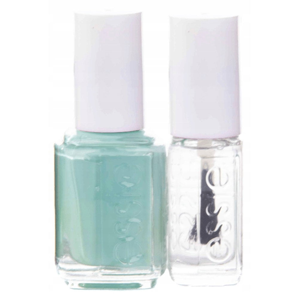 Essie Schminkset Set Essie: Nail Enamel, Vegan, Glossy Shine Finish, Nail Polish, 99, Mint Candy Apple, 13.5 ml + Nail Care -