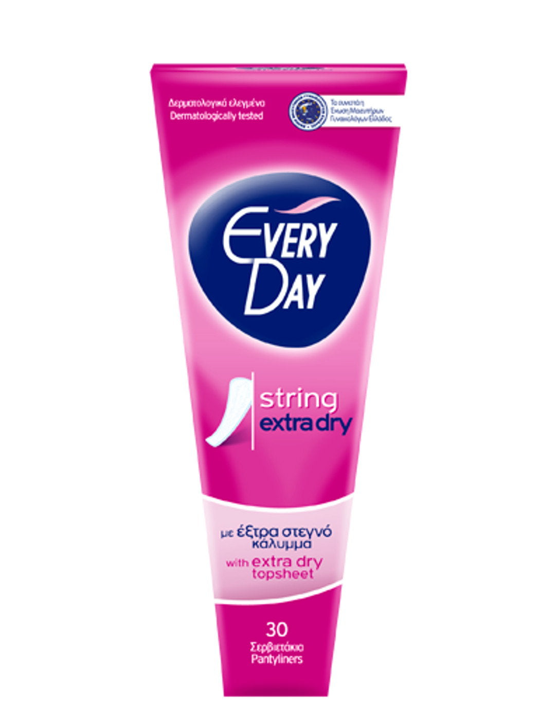Setzen, EveryDay, Extra Dry, Slipeinlagen, Schutz, Baumwolle, 30 stk, *Tester