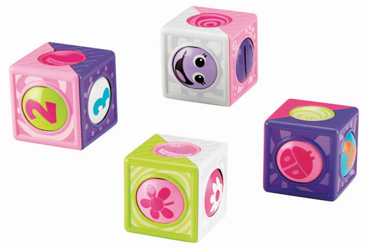 Fisher Price Setzen, Fisher Price, Flowers And Numbers, Rollenblöcke, Unisex, 0 - 12 monate, 4 stk Regular