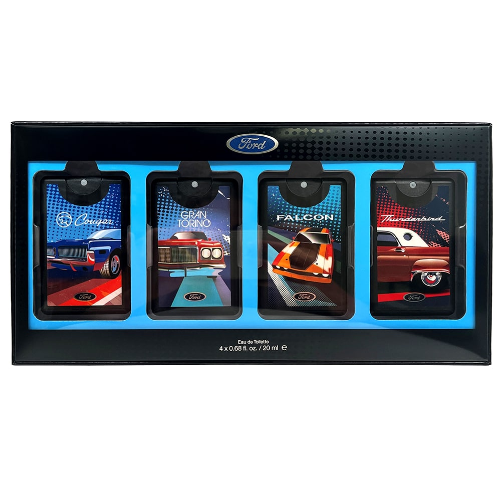 Ford Parfümset Set Ford: Cougar, Eau De Toilette, For Men, 20 ml + Falcon, Eau De Toilette, For Men, 20 ml + Gran Torino, Eau