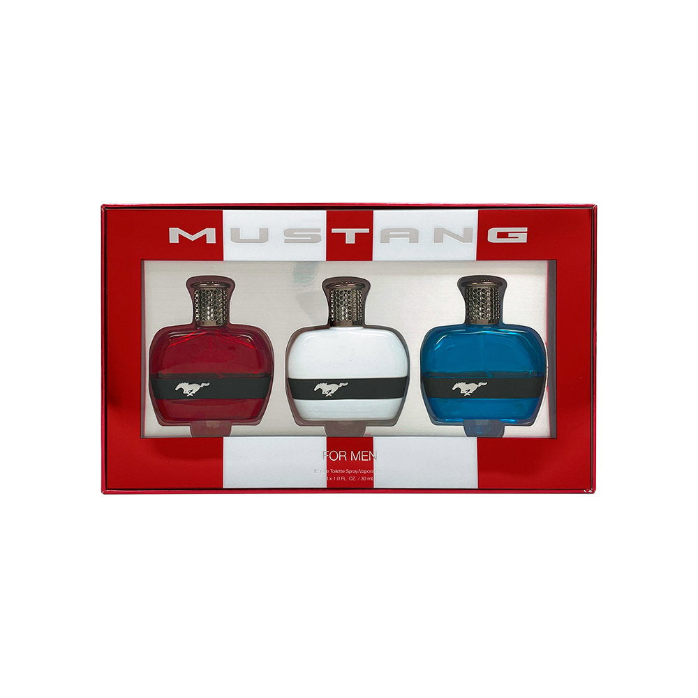 Set Ford: Mustang Blue, Eau De Toilette, For Men, 30 ml + Mustang Red, Eau De Toilette, For Men, 30 ml + Mustang White, Eau De Toilette, For Men, 30 ml