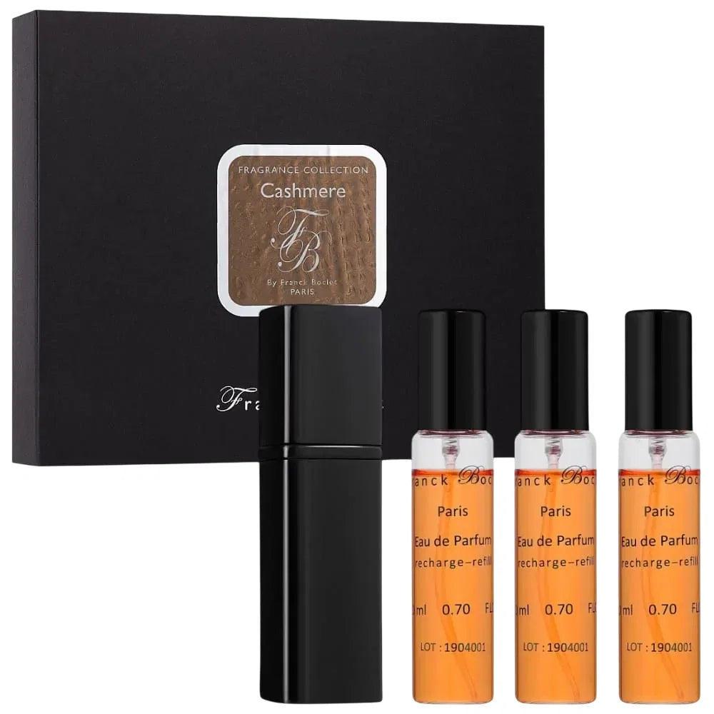 Set Franck Boclet: Cashmere, Eau De Parfum, Unisex, Refill, 3 pcs, 20 ml + Cashmere, Eau De Parfum, Unisex, Refillable, 20 ml