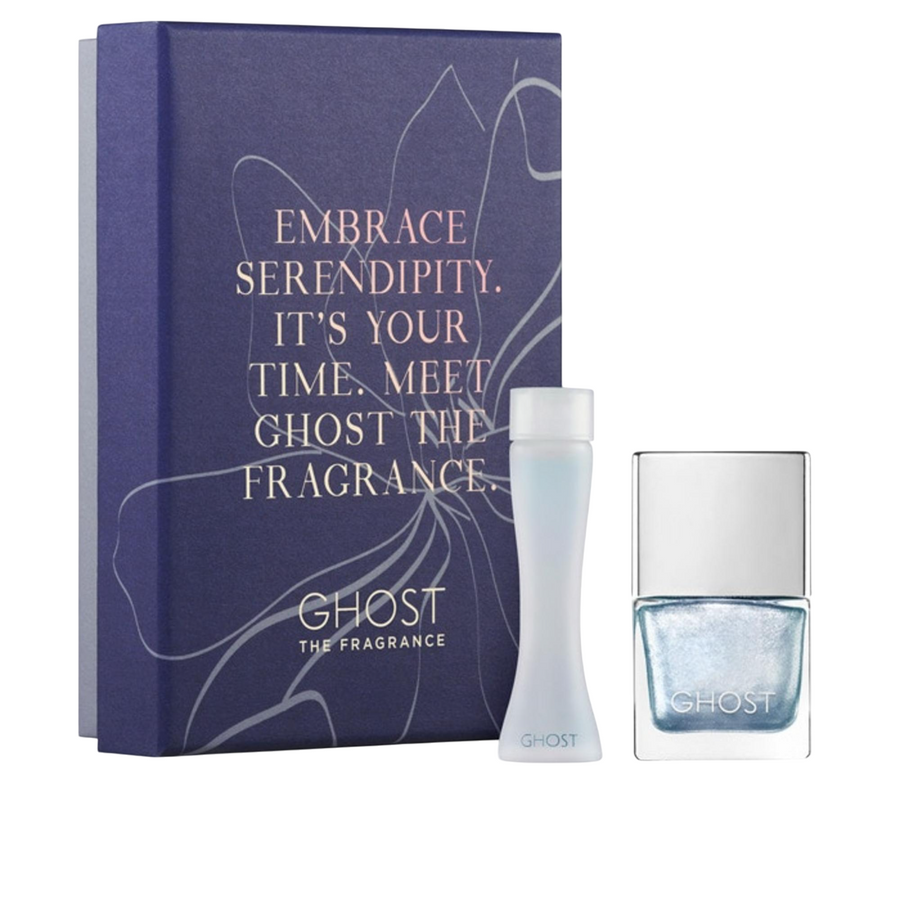 Ghost Duft- und Nagellack-Set mit Eau de Toilette 5 ml und Metallic Blue Nagellack 10 ml