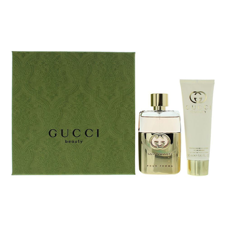 Gucci Guilty Geschenkset für Damen mit Eau de Parfum und Bodylotion je 50 ml
