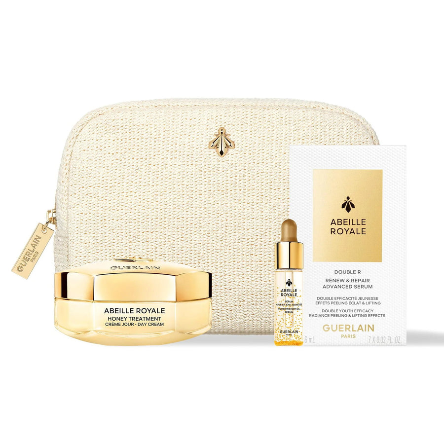 Guerlain Hautpflegeset Set Guerlain: Abeille Royale, Honey, Age-Defying, Day, Cream, For Face, 50 ml + Abeille Royale, Replum