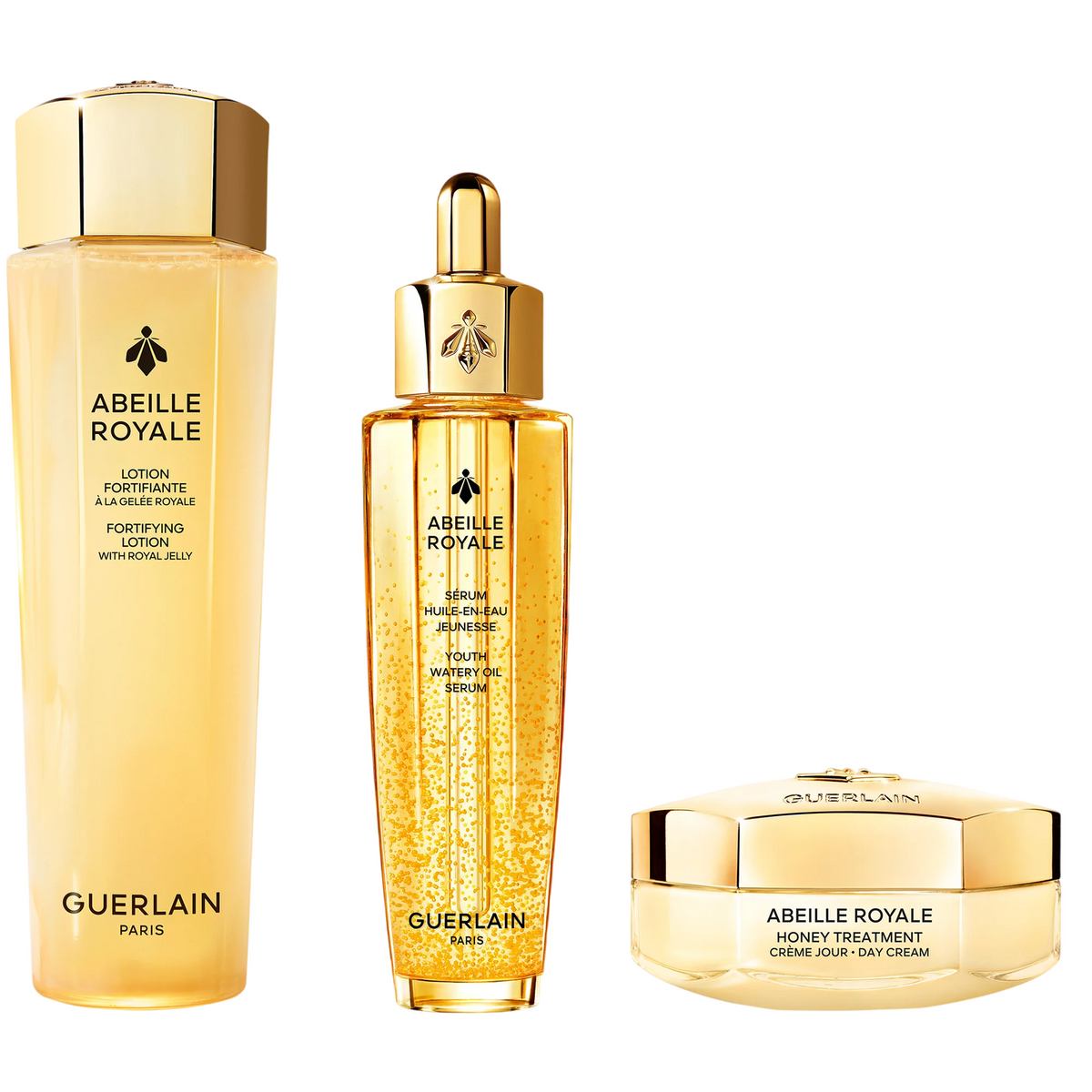 Guerlain Abeille Royale Gesichtspflege-Set mit Tagescreme Serum und Lotion