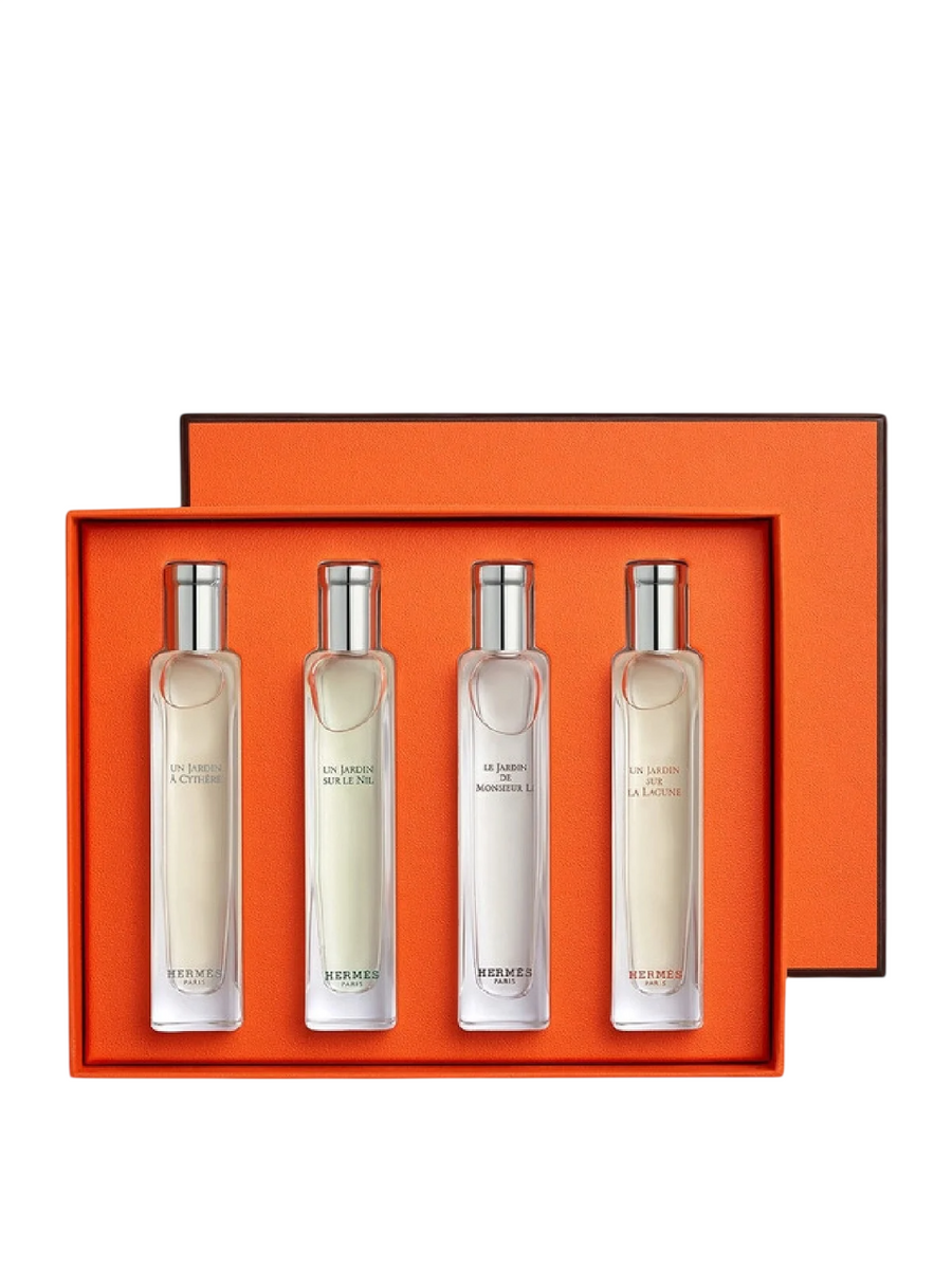 Hermes Hermès Un Jardin Eau de Toilette Set mit vier 15-ml-Düften