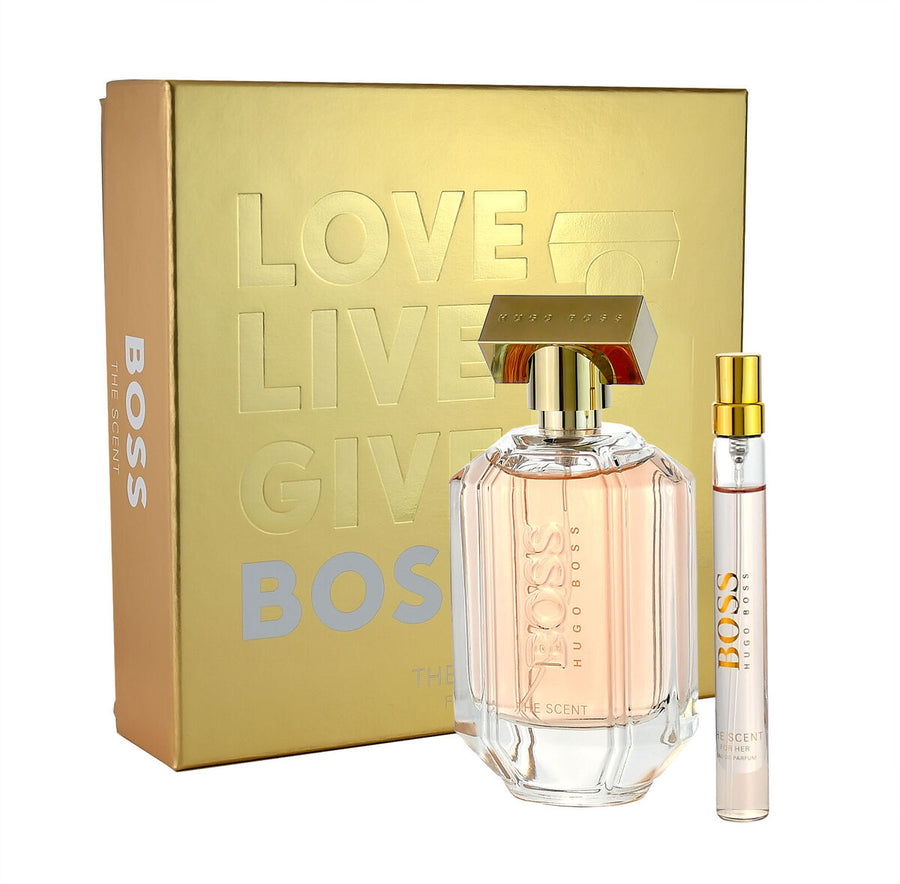 Hugo Boss The Scent Eau de Parfum Geschenkset für Frauen 100 ml und 10 ml