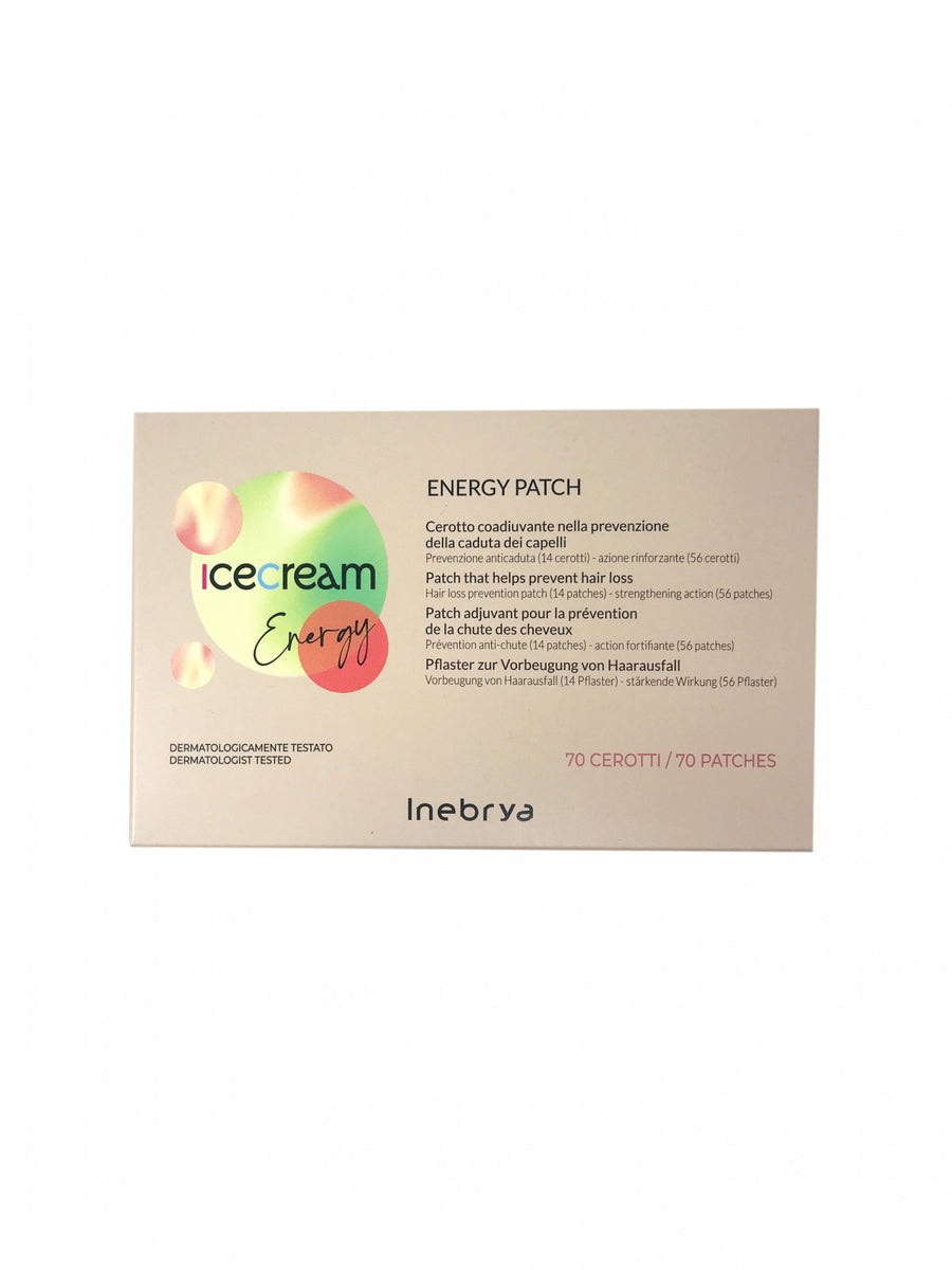 Inebrya Setzen, Inebrya, Ice Cream Energy, Zur Wachstumsstimulation, Lokaler Behandlungspflaster, Für die Kopfhaut, 70 stk Re