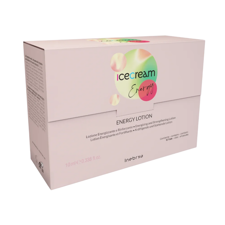Inebrya Setzen, Inebrya, Ice Cream Energy, Haarlotion-Behandlung, Stärkung, 12 stk, 10 ml Regular