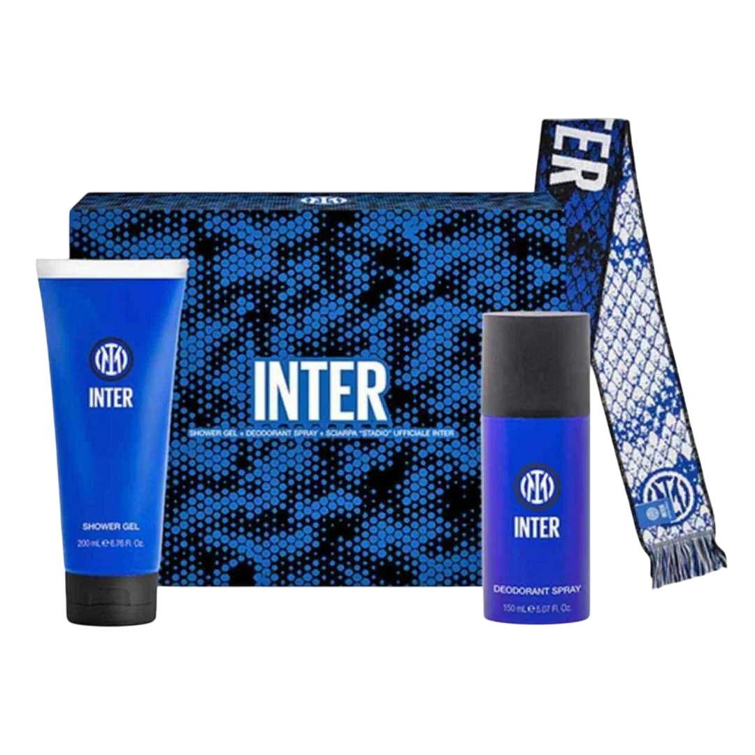 Inter Körperpflegeset Set Inter: Inter, Shower Gel, 200 ml + Inter, Deodorant Spray, For Men, 150 ml + Inter, Textile Scarf, 