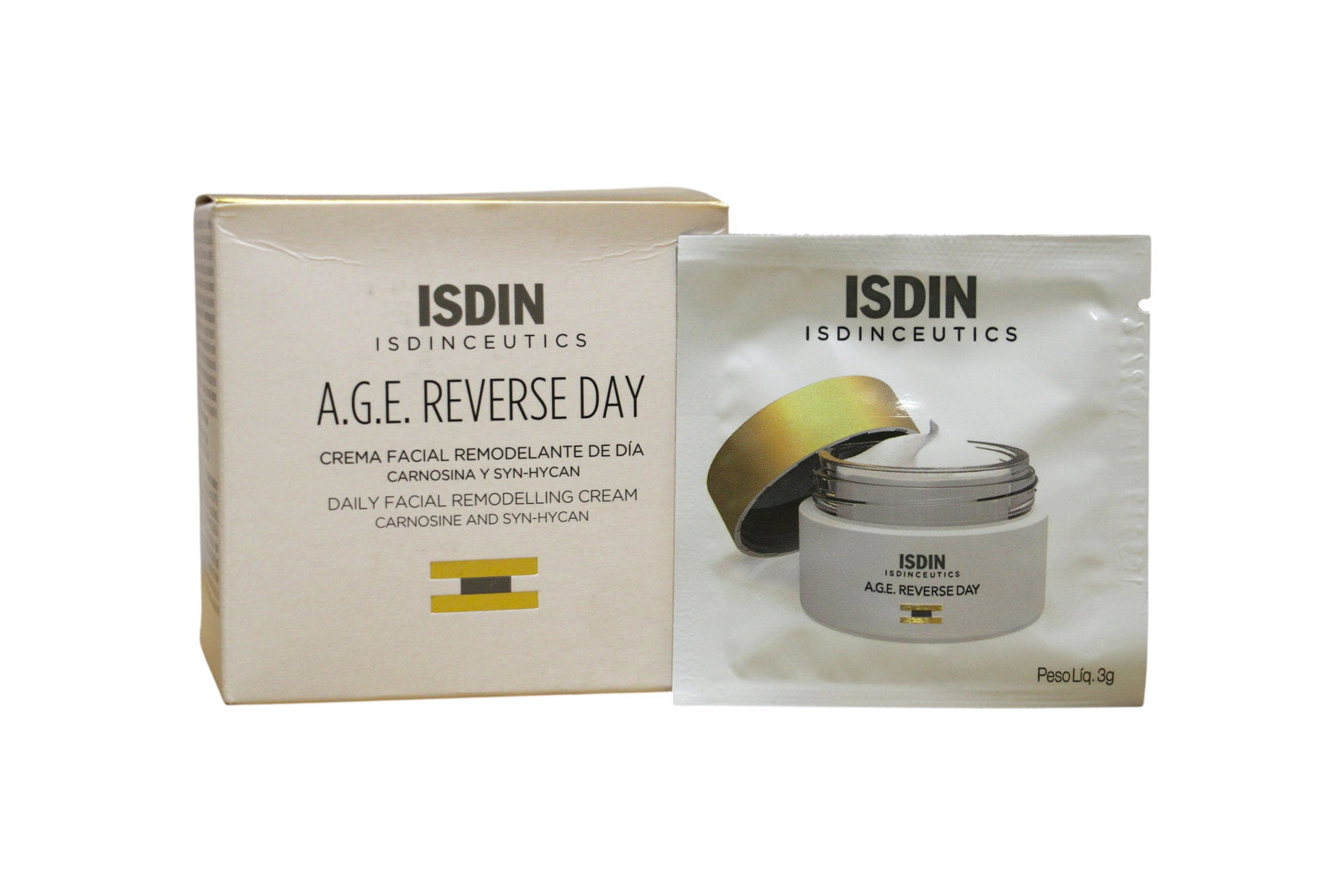 Isdin Setzen, Isdin, Isdinceutics Age Reverse, Remodeling, Tag, Sahne, Für das Gesicht, 24 stk, 3 ml *Muster Sample