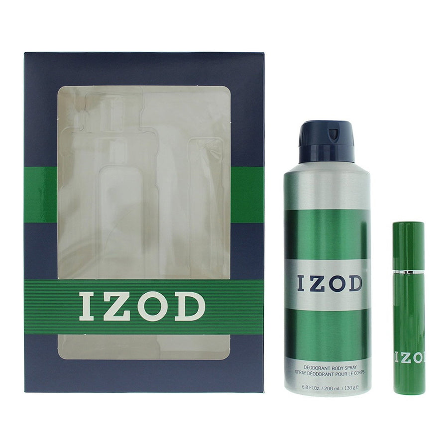 Izod Green Duftset für Herren mit Scented Spray 200 ml und Eau de Toilette 15 ml