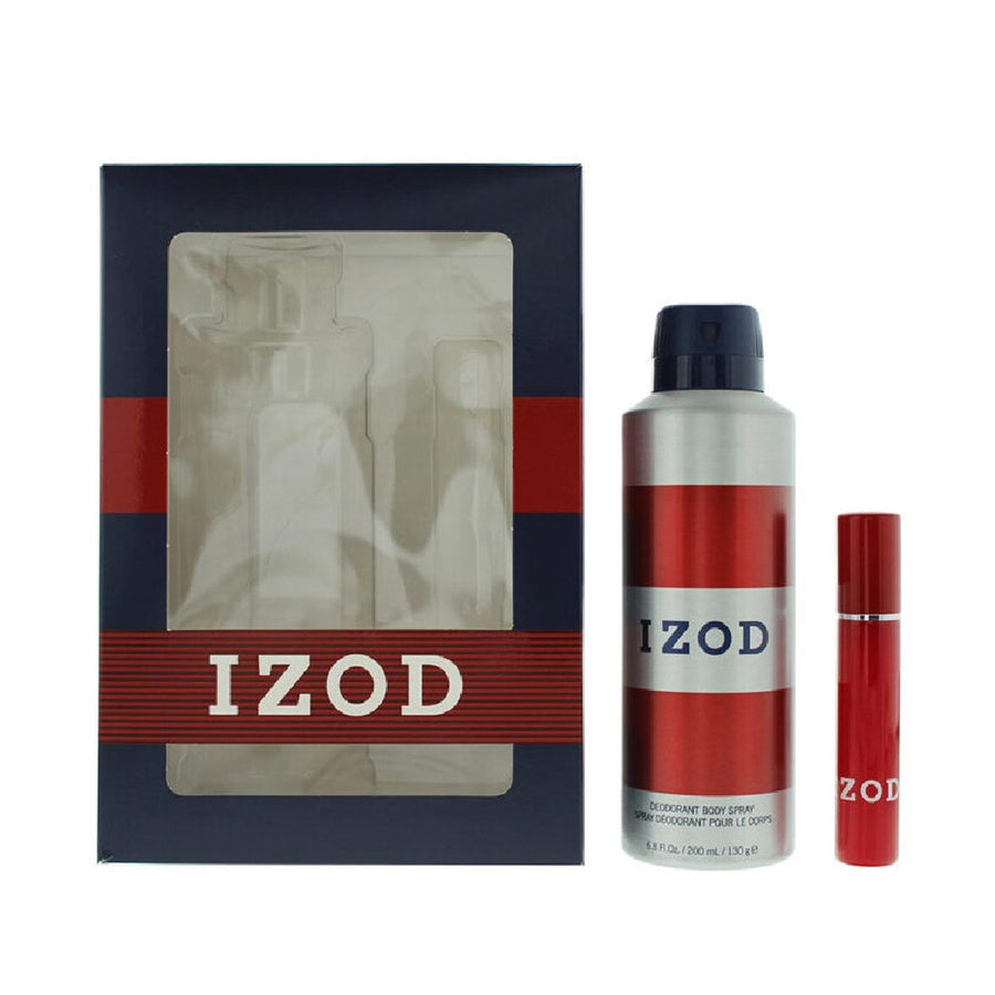 Izod Red Duftset für Herren mit Scented Spray 200 ml und Eau de Toilette 15 ml