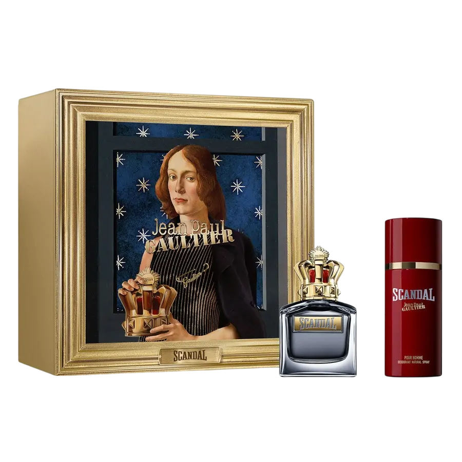 Jean Paul Gaultier Scandal Set für Herren mit Eau de Toilette 100 ml und Deodorant Spray 150 ml