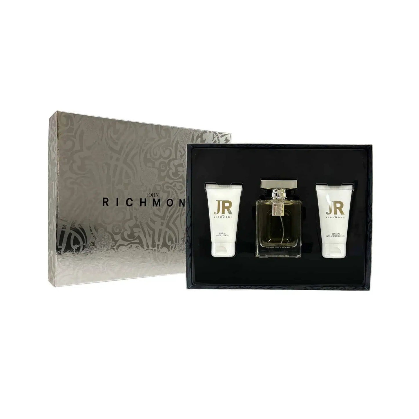 John Richmond Parfümset Set John Richmond: John Richmond, Natural, Hydrating, Body Lotion, 50 ml + Black Metal, Natural, Clea