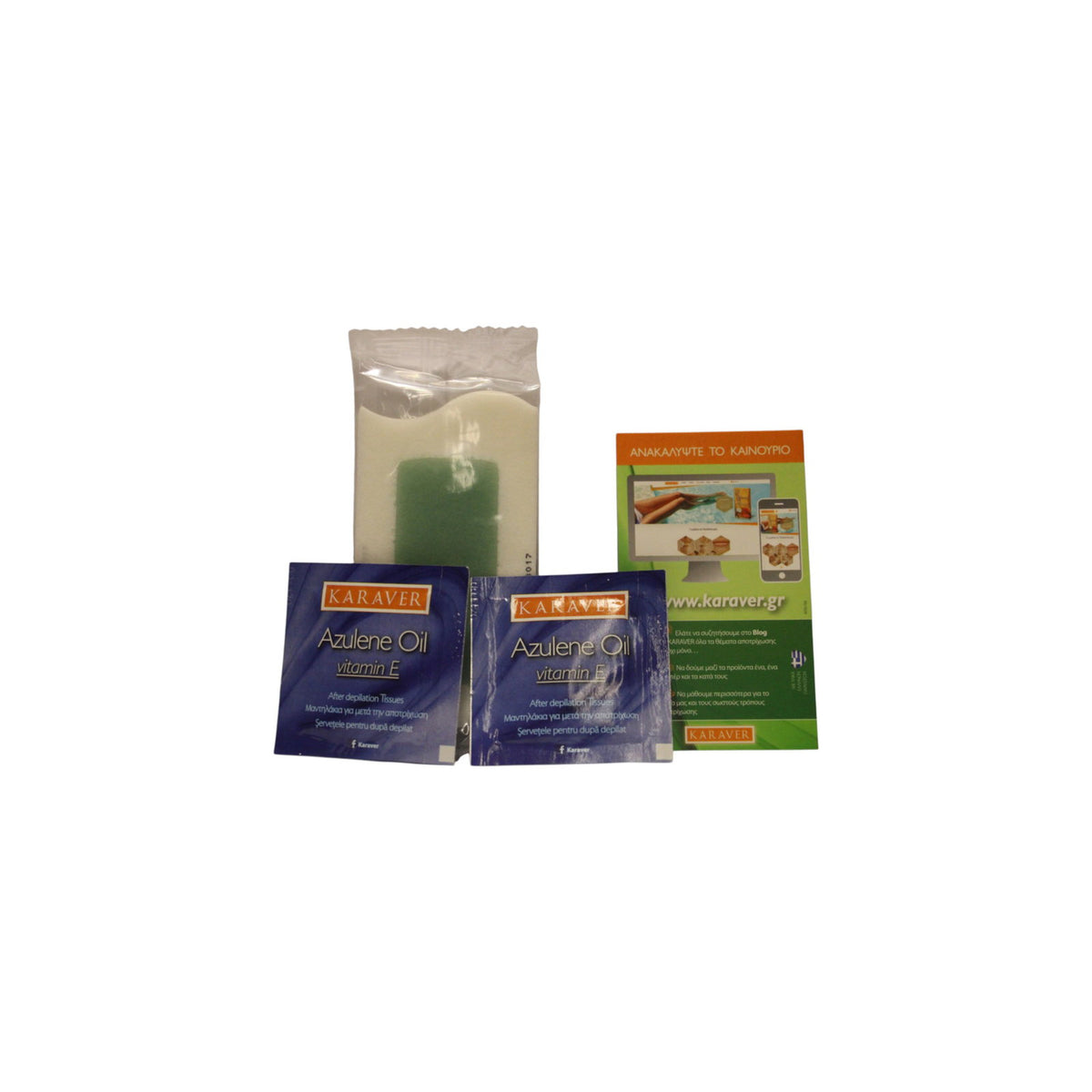 Setzen, Karaver, Velvet, Aloe Vera, Haarentfernungswachsstreifen, Für Achseln und Bikinizone, 16 stk, *Tester