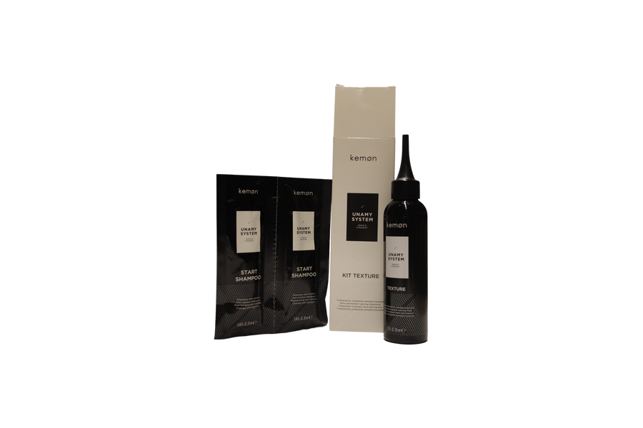 Kemon Haarpflege-Set mit Texture Fluid zur Lockenaktivierung und Start Hair Shampoo