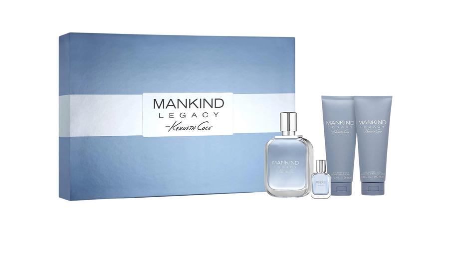 Kenneth Cole Mankind Legacy Geschenkset für Herren mit Eau de Toilette, After-Shave-Balm und 2-in-1-Duschgel