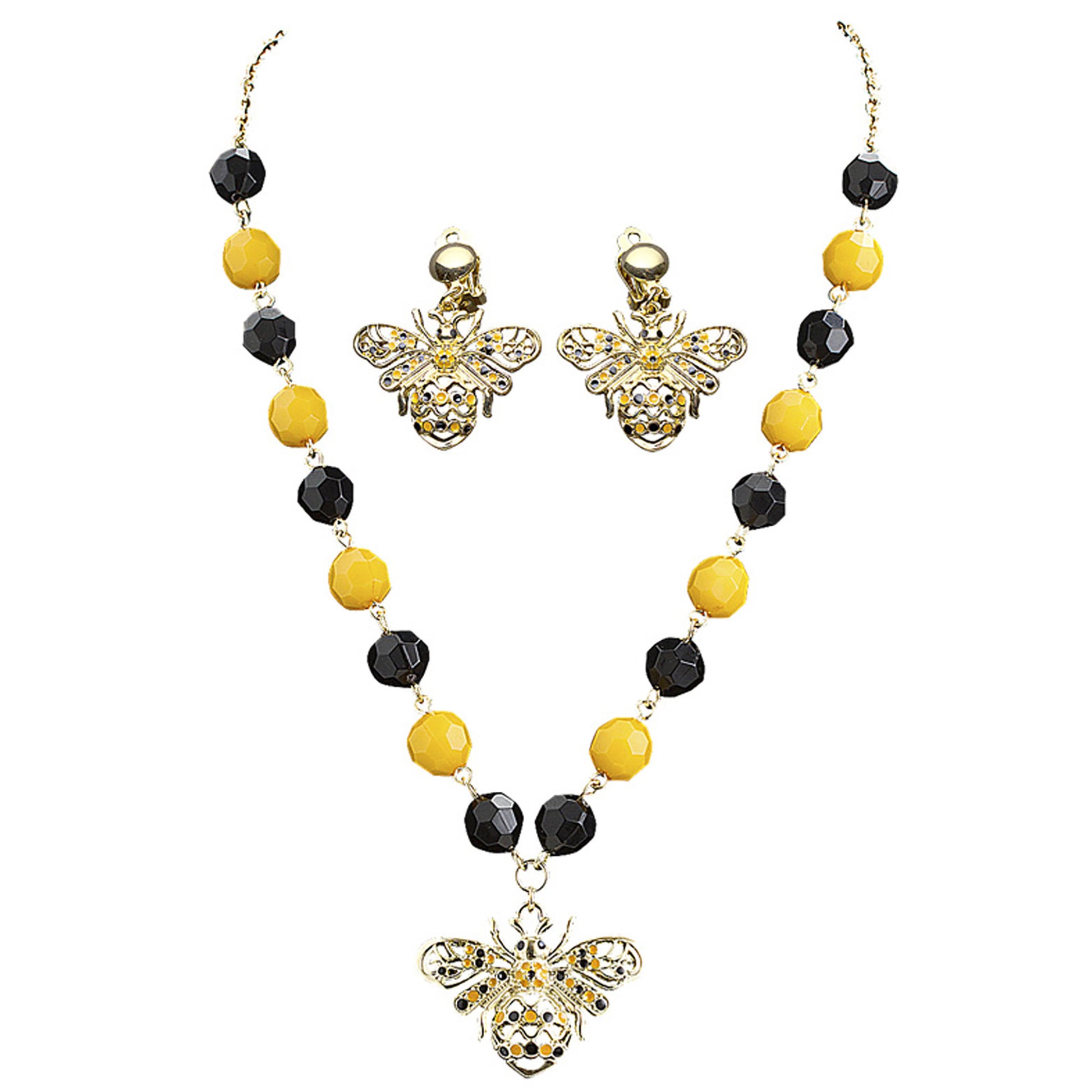 "SET KETTE UND OHRRINGE BIENE" – Detailansicht