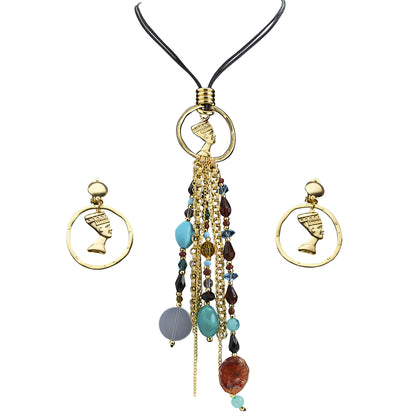 "SET KETTE UND OHRRINGE CLEOPATRA" – Detailansicht