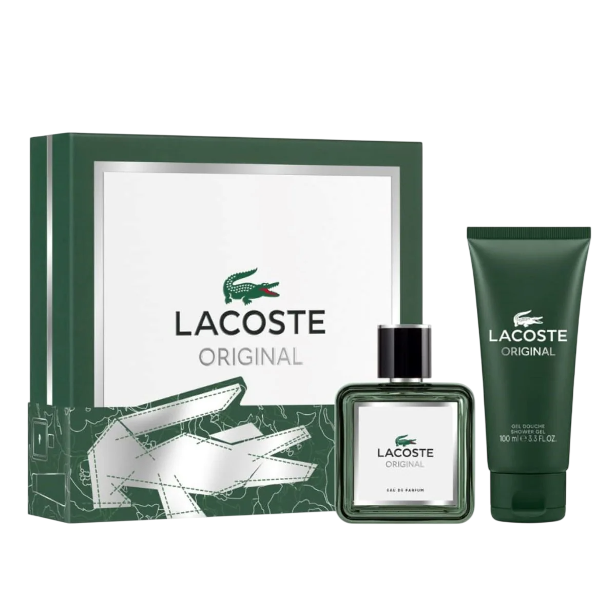 Lacoste Parfümset Set Lacoste: Original, Eau De Parfum, For Men, 60 ml + Original, Cleansing, Refreshing, Shower Gel, 100 ml 