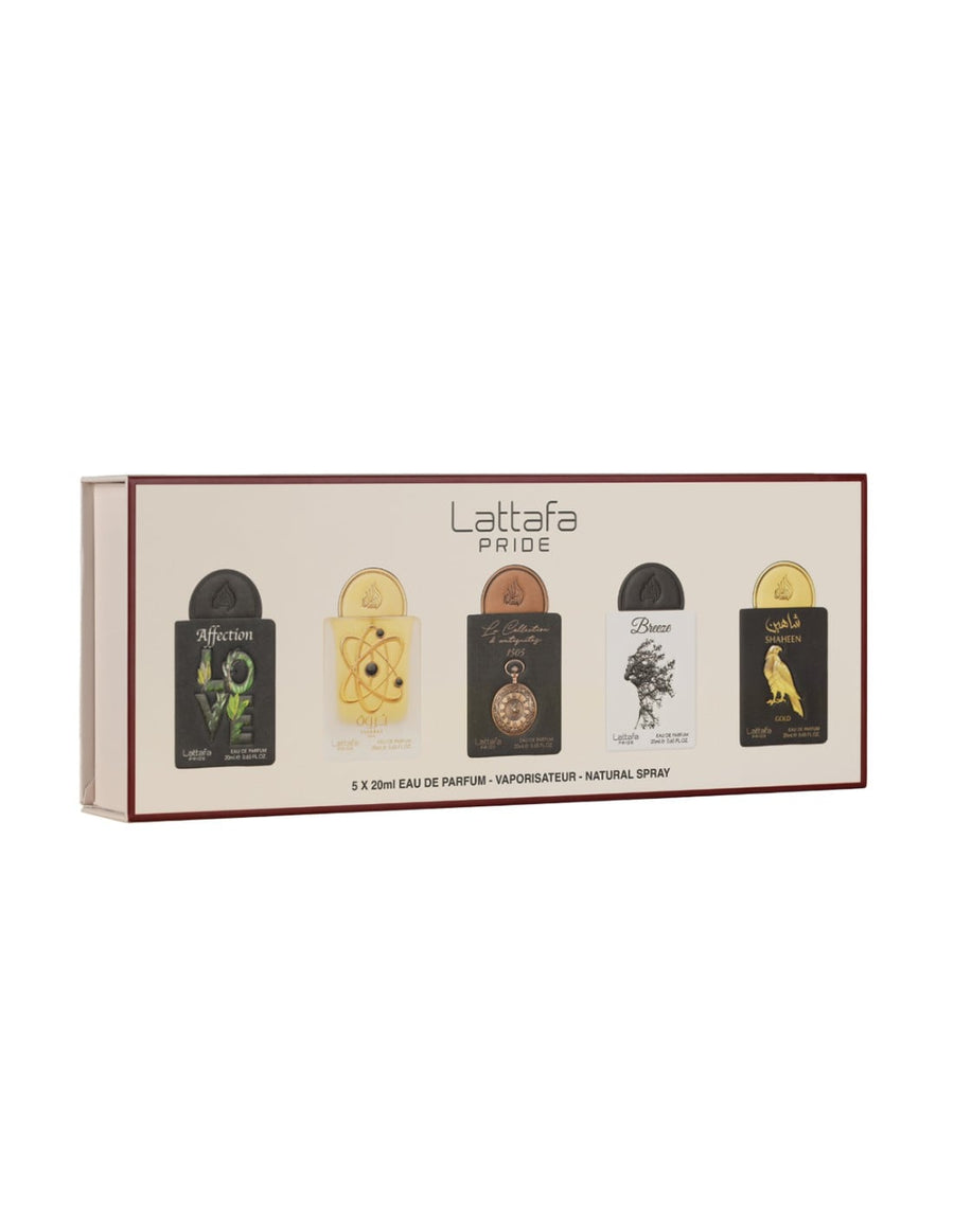 Lattafa Eau de Parfum Set Unisex mit fünf Düften à 20 ml