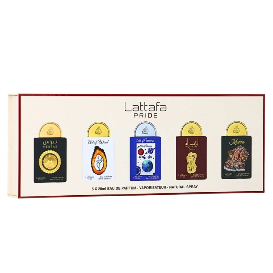 Lattafa Eau-de-Parfum-Set für Damen mit fünf Düften zu je 20 ml