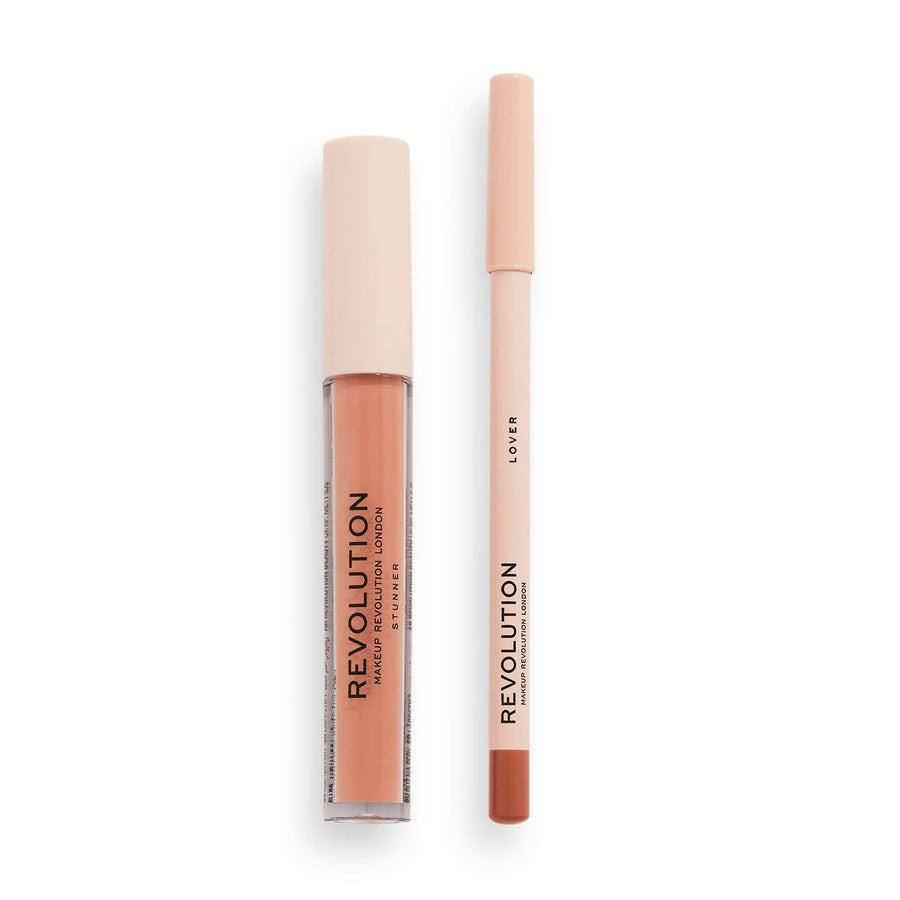 Makeup Revolution Lover Set mit Liquid Lipstick und Precision Lip Liner