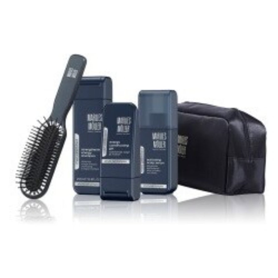 Marlies Moller Marlies Möller Haarpflege-Set mit Styling Gel, Shampoo und Paddle Hair Brush