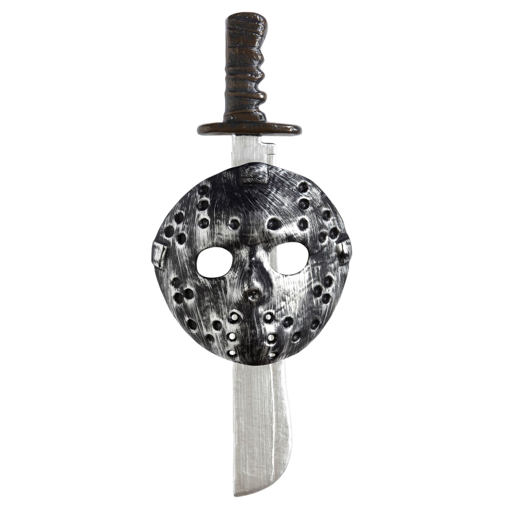 "SET MASKE UND MACHETE" 56 cm – Vorderansicht