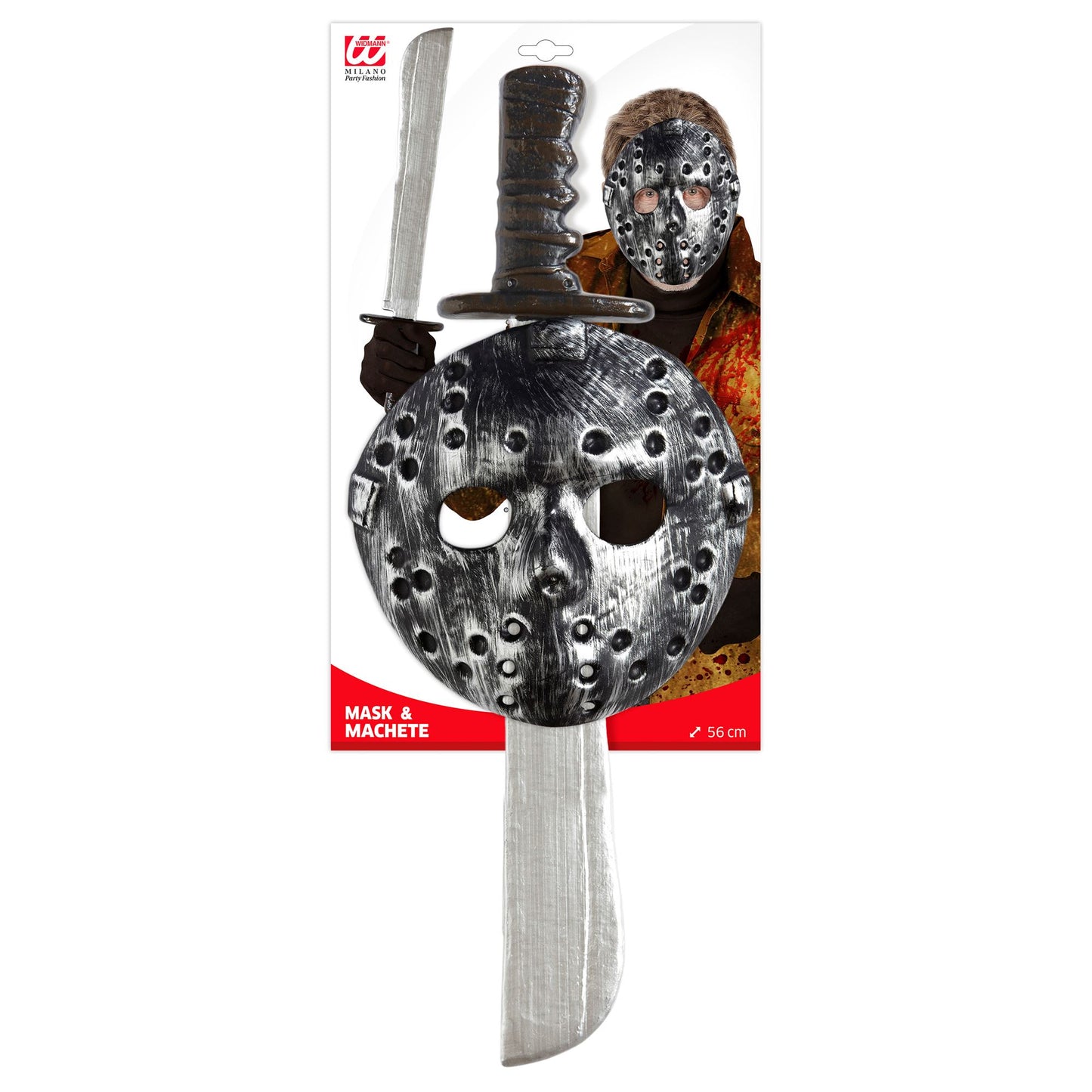 "SET MASKE UND MACHETE" 56 cm – Ansicht 3