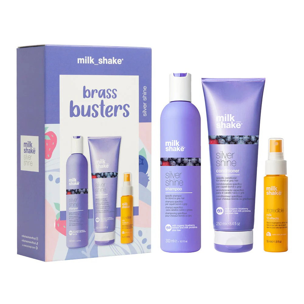 Milk Shake Haarpflegeset Set Milk Shake: Silver Shine, Hair Shampoo, 300 ml + Silver Shine, Hair Conditioner, 250 ml + Incred