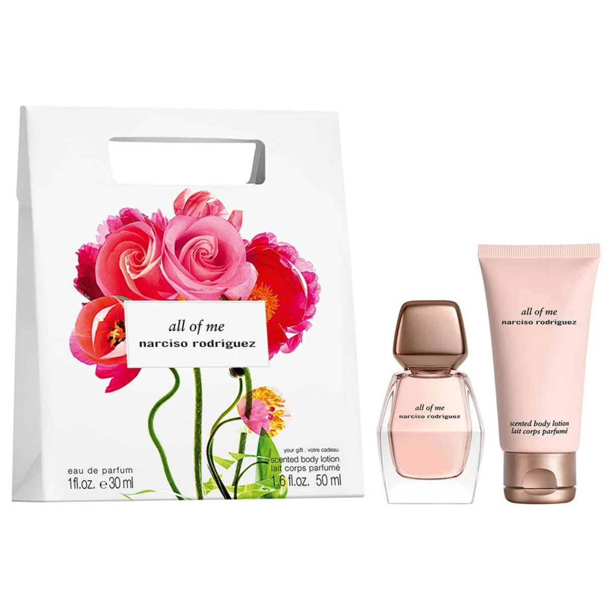 Set Narciso Rodriguez: All Of Me, Eau De Parfum, For Women, 30 ml + All Of Me, Hydrating, Body Lotion, 50 ml