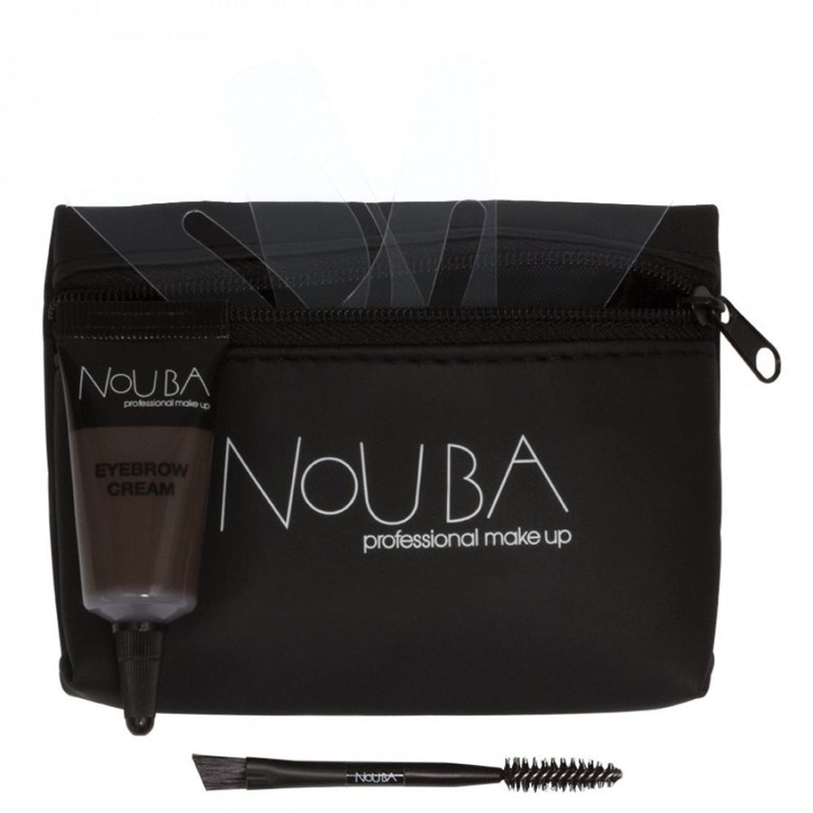 Nouba Schminkset 30 Set Nouba: Nouba, Eyebrow Brush + Nouba, Eyebrow Gel, 7 ml + Textile Makeup Bag, Black Regular