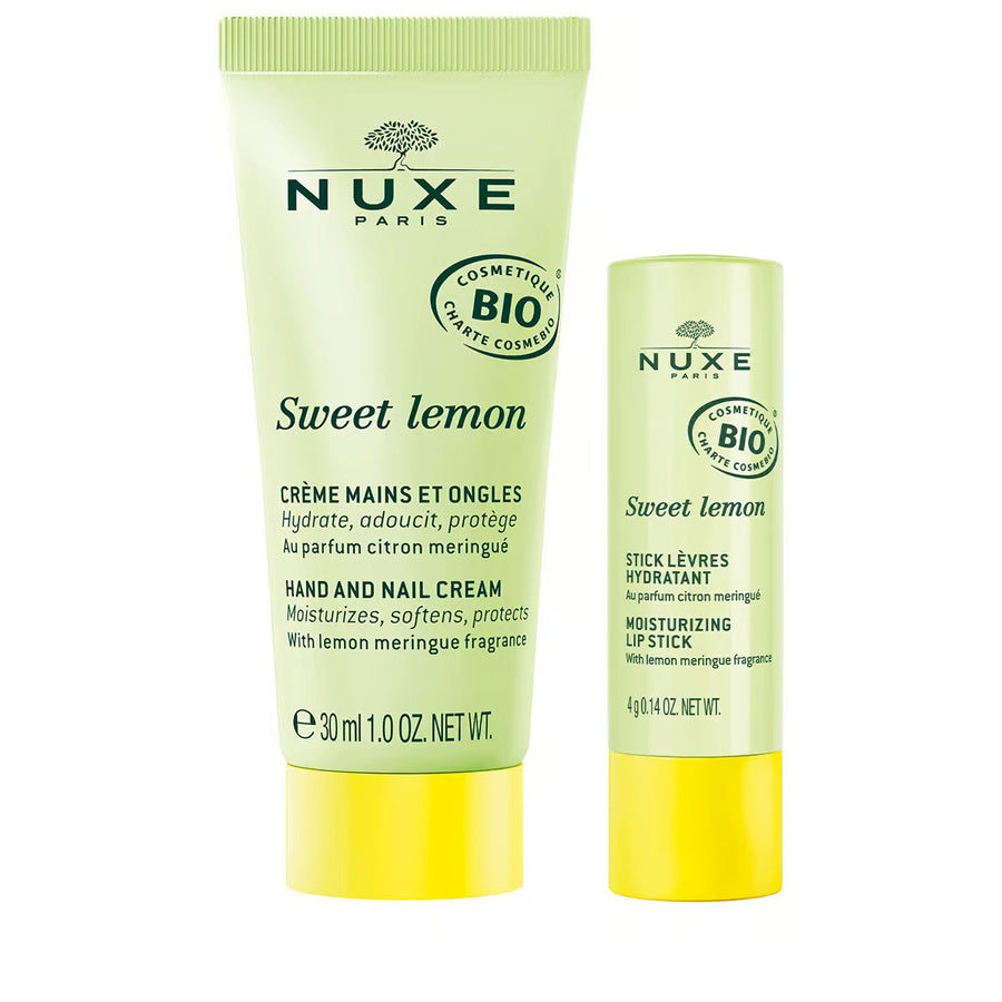 Nuxe Sweet Lemon Pflege-Set mit Handcreme 30 ml und Lippenbalsam 4 g