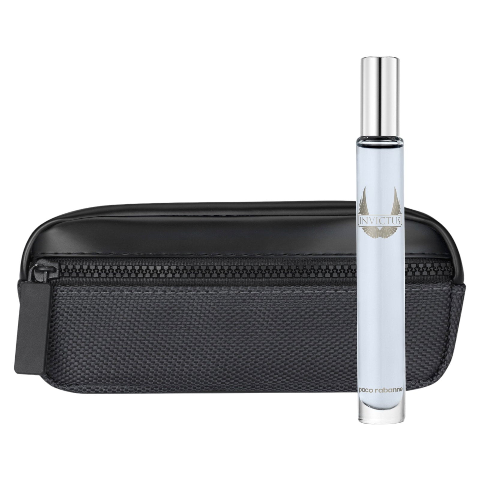 Paco Rabanne Parfümset Set Paco Rabanne: Invictus, Eau De Toilette, For Men, 10 ml *Miniature + Invictus, Travel, Pouch, Blac