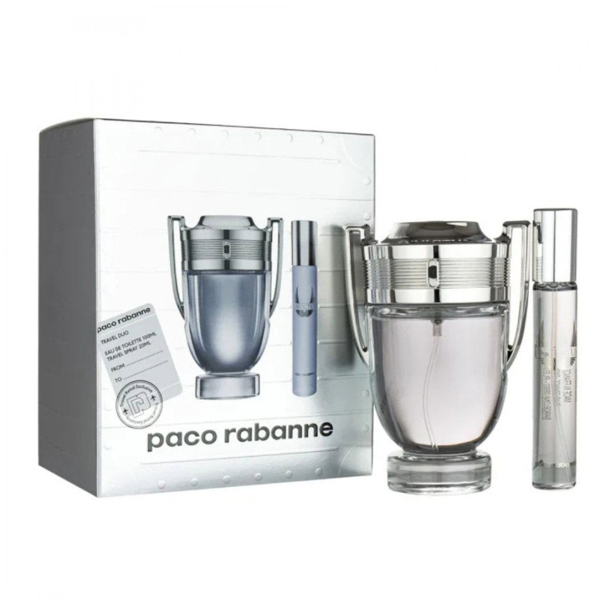 Paco Rabanne Parfümset Set Paco Rabanne: Invictus, Eau De Toilette, For Men, 100 ml + Invictus, Eau De Toilette, For Men, 10 