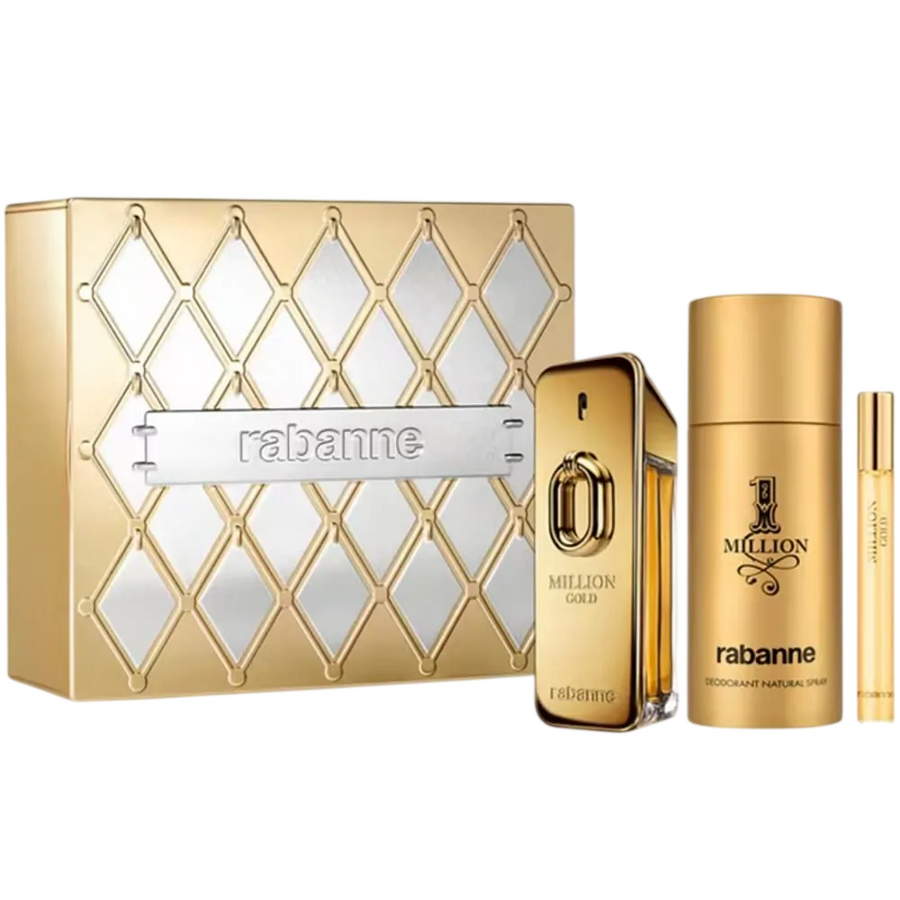 Paco Rabanne Million Gold Duftset mit Eau de Parfum und Deodorant