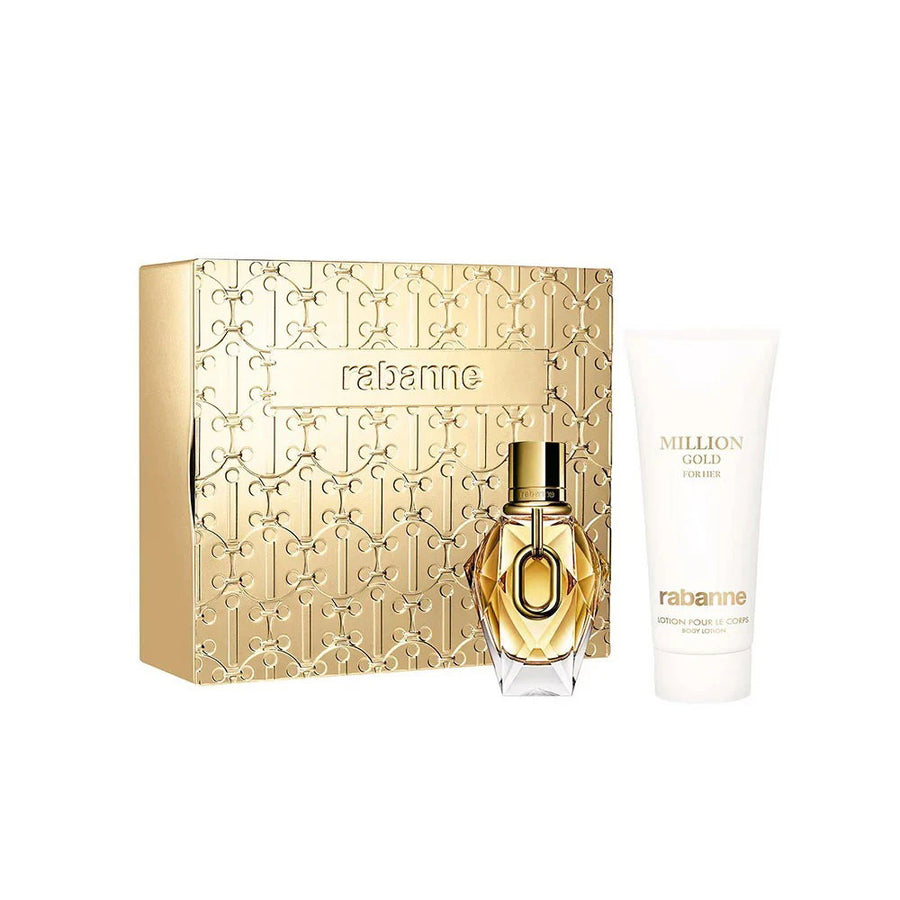 Paco Rabanne Million Gold Set mit Eau de Parfum 50 ml und Bodylotion 100 ml