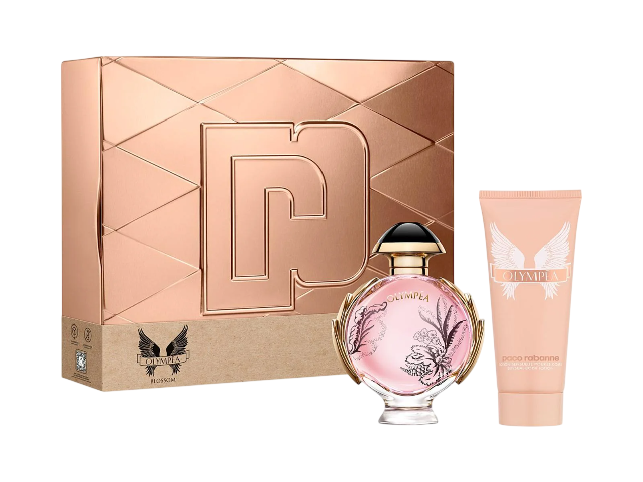 Paco Rabanne Parfümset Set Paco Rabanne: Olympea Blossom, Eau De Parfum, For Women, 80 ml + Olympea Blossom, Hydrating, Body 
