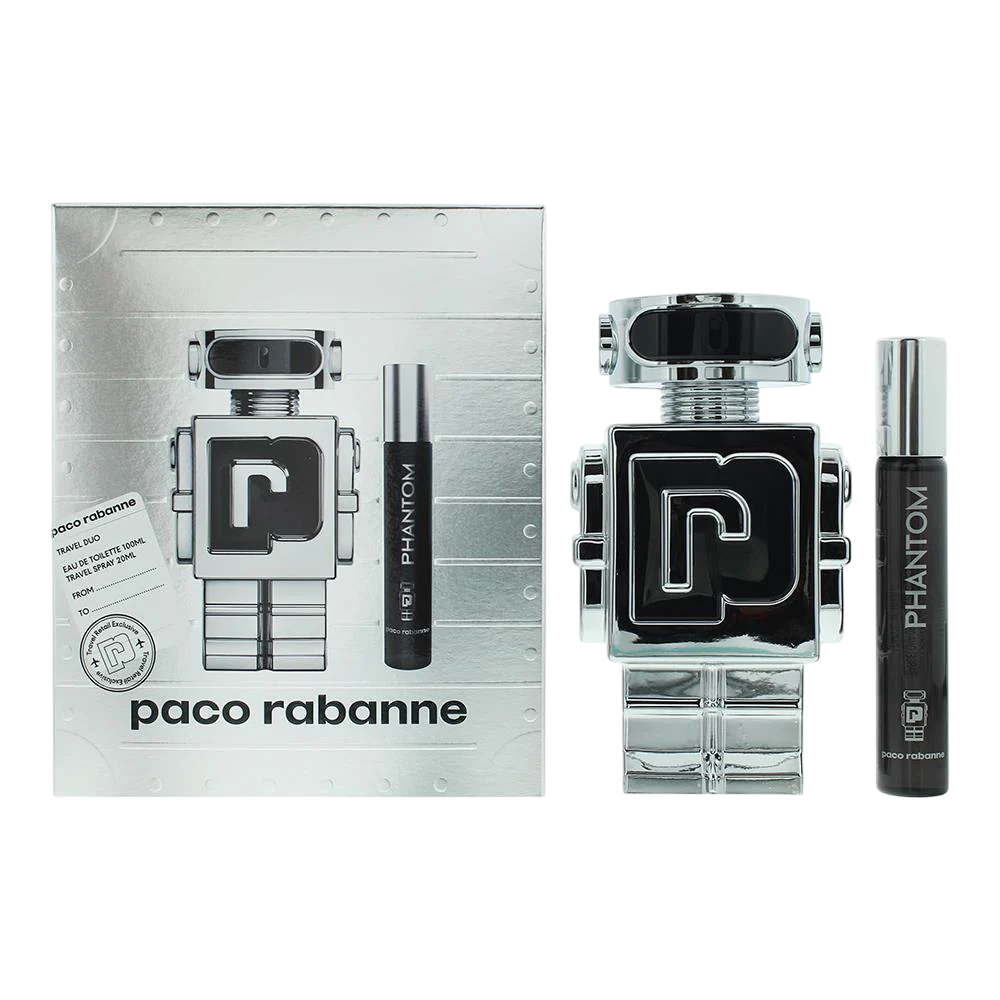 Paco Rabanne Parfümset Set Paco Rabanne: Phantom, Eau De Toilette, For Men, 100 ml + Phantom, Eau De Toilette, For Men, 10 ml