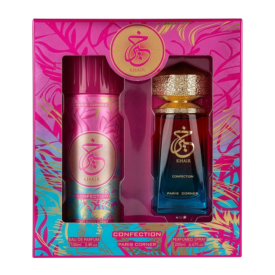Paris Corner Khair Confection Duftset mit Eau de Parfum 100 ml und Deodorant Spray 200 ml