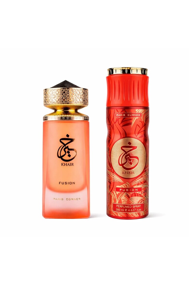 Paris Corner Khair Fusion Duftset mit Eau de Parfum 100 ml und Deodorant Spray 200 ml