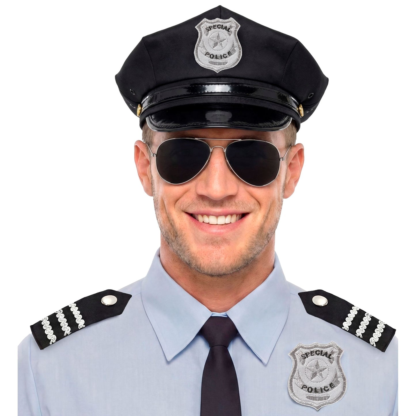 "SET POLIZIST" (Hut, Brille, Dienstmarke) – Ansicht 4