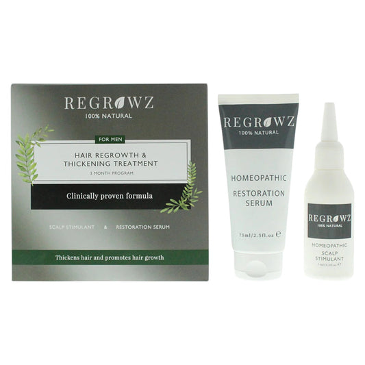 Regrowz Kopfhautserum Set Regrowz: Homeopathic, Scalp Serum, Restorative, 75 ml + Homeopathic, Scalp Cream Treatment, Hydrate