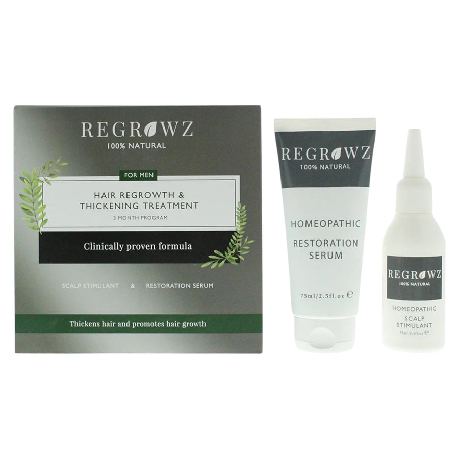 Regrowz Kopfhautserum Set Regrowz: Homeopathic, Scalp Serum, Restorative, 75 ml + Homeopathic, Scalp Cream Treatment, Hydrate